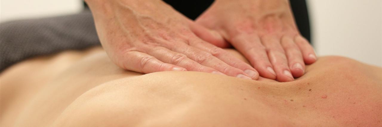 massage, zurück, die deep-tissue-massage